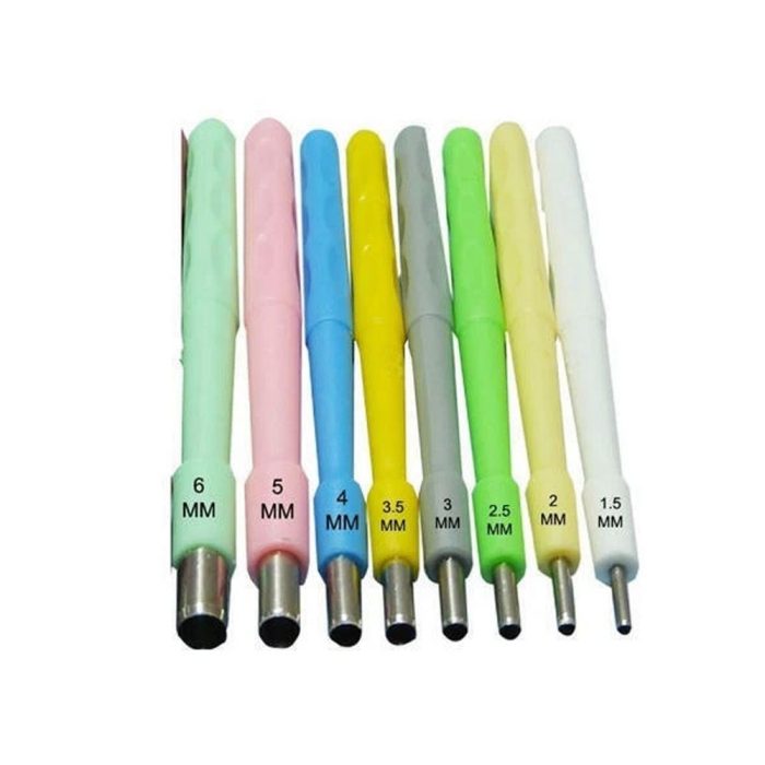 STERILE BIOPSY SKIN PUNCH DISPOSABLE FOR DERMAL ANCHOR 1/2/3/4/5mm Pack of 10 - Image 1