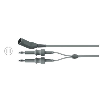 Silicone European Bipolar Cable 10' (3.0 m)